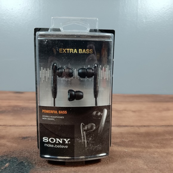 Sony MDR XB20EX Extra Bass Stereo Headphones Black In Ear Earbuds